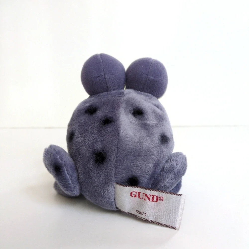 NWT Gund Plush Frog Purple Gray Spotted Stuffed Animal‎ Gotta Getta Retired